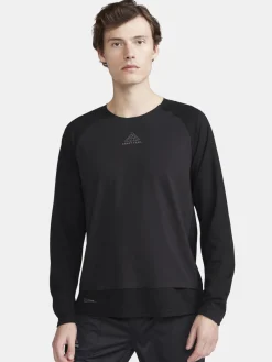 Craft Sportswear Men's ADV Trail Wool Wind Long-Sleeve Tee