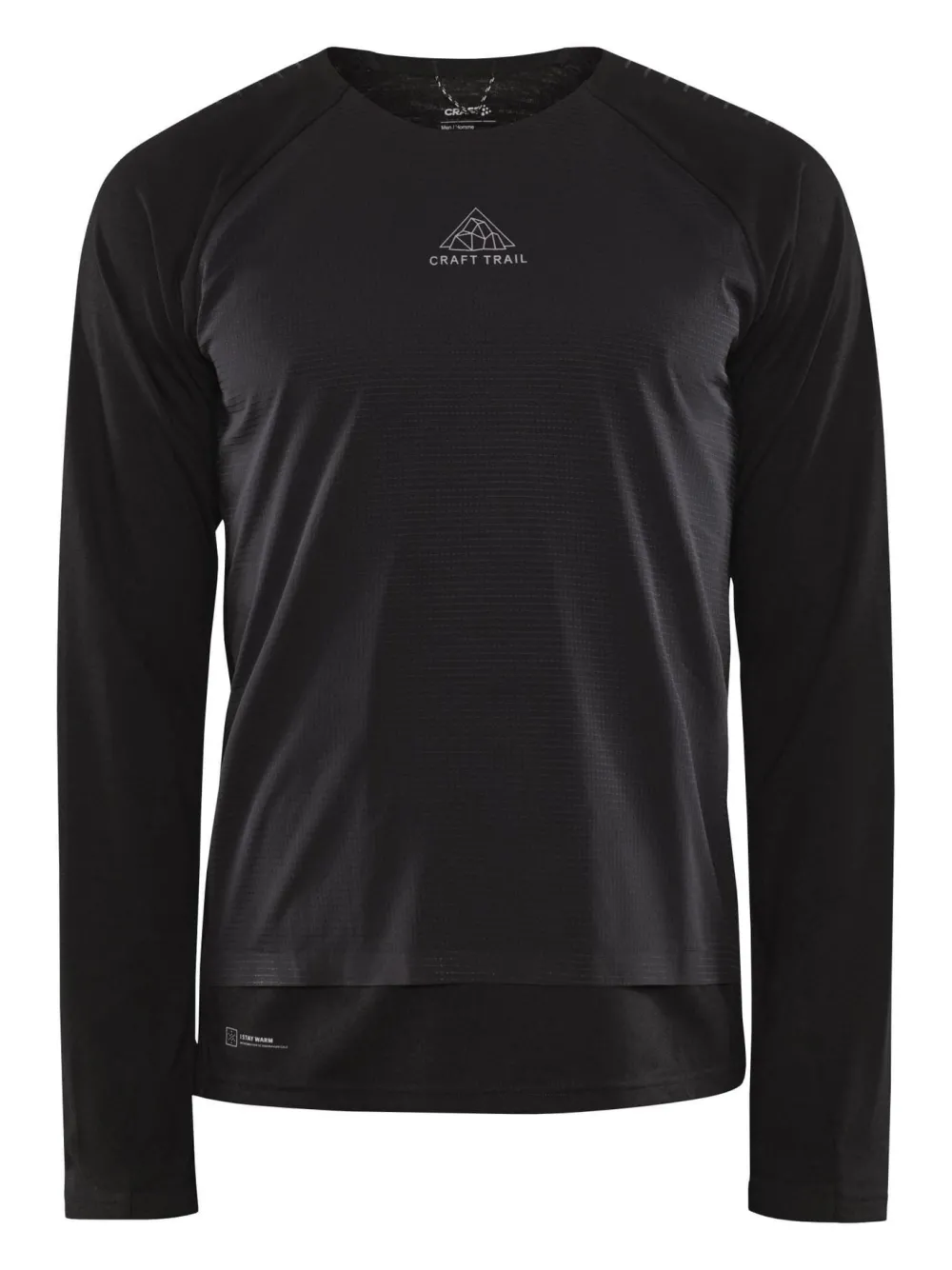 Craft Sportswear Men's ADV Trail Wool Wind Long-Sleeve Tee