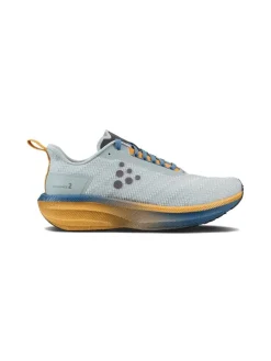 Craft Sportswear Men's Endurance 2 Running Shoe - Platinum/Sour